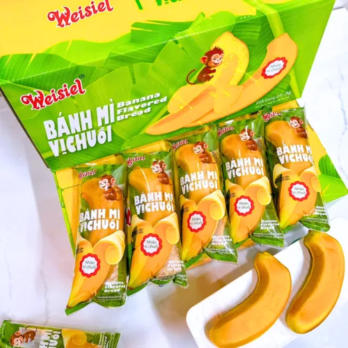 Nguồn hàng sỉ 1 Bánh Mì Weisiel Trái Chuối - Bánh Mì Vị Chuối
