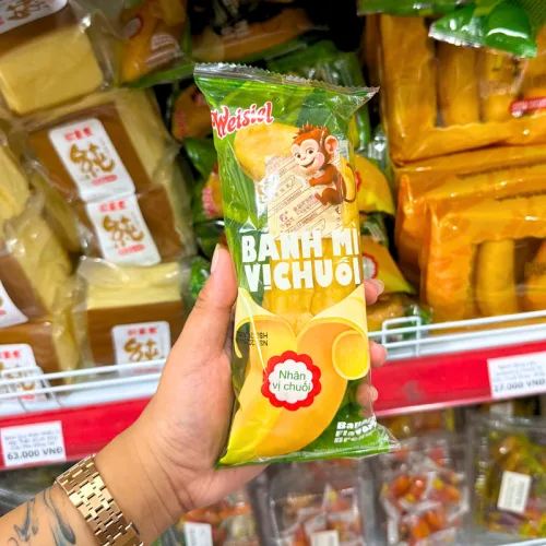 Nguồn hàng sỉ 1 Bánh Mì Weisiel Trái Chuối - Bánh Mì Vị Chuối
