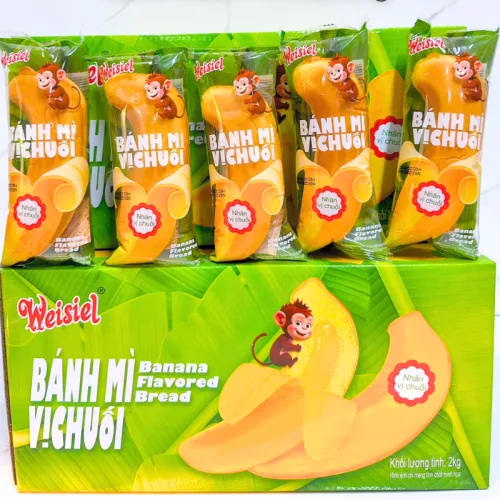 Nguồn hàng sỉ 1 Bánh Mì Weisiel Trái Chuối - Bánh Mì Vị Chuối