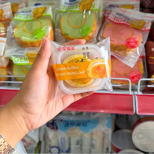 Nhận diện sản phẩm bánh trứng nướng lòng đỏ chảy 50g