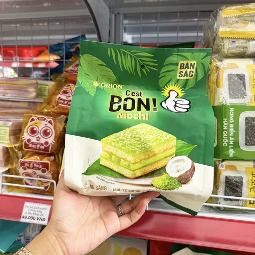Bánh ăn sáng C'est BON phủ Mochi Cốm Dừa, 1 bịch 5 cái, 137,5g