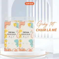 Nguồn hàng sỉ 1 Bịch Giấy Vệ Sinh Rút Đáy Topgia Đa Sắc