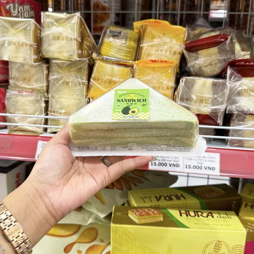 Sandwich Weisiel tam giác vị bơ 60g, 1 cái