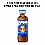 Nguồn hàng sỉ 1 Chai Nước Tăng Lực Bò Húc REDBULL Chai Thủy Tinh Nắp Xanh
