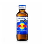Nguồn hàng sỉ 1 Chai Nước Tăng Lực Bò Húc REDBULL Chai Thủy Tinh Nắp Xanh