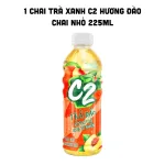 Shop sỉ 1 Chai Trà Xanh C2 Hương Đào Chai Nhỏ 225ml