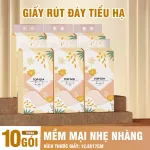 Giấy ăn rút đáy Topgia Tiểu Hạ 12.8x17 cm, 1 gói 1000 tờ