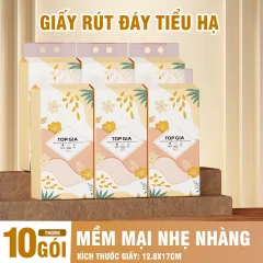 Giấy ăn rút đáy Topgia Tiểu Hạ 12.8x17 cm, 1 gói 1000 tờ