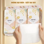 Giấy ăn rút đáy Topgia Tiểu Hạ 12.8x17 cm, 1 gói 1000 tờ