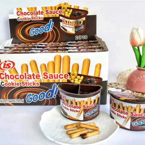 Chuyên sỉ 1 Hộp Bánh Que Chấm Sốt Socola - Bánh Coco Chocolate Hongya