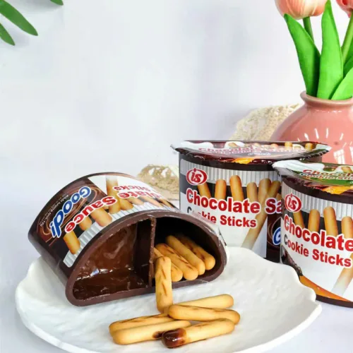 Chuyên sỉ 1 Hộp Bánh Que Chấm Sốt Socola - Bánh Coco Chocolate Hongya