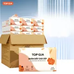 Giấy ăn Topgia Sắc Hạ 4 lớp, 240 tờ, thùng 36 gói