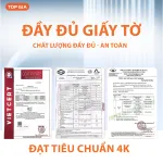 Giấy ăn Topgia Sắc Hạ 4 lớp, 240 tờ, thùng 36 gói