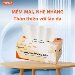 Giấy ăn Topgia Sắc Hạ 4 lớp, 240 tờ, thùng 36 gói