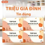 Giấy ăn Topgia Sắc Hạ 4 lớp, 240 tờ, thùng 36 gói