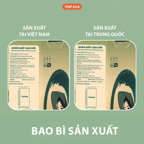 Chỗ sỉ 1 Thùng 4 Bịch Giấy Rút Đáy Topgia Sắc Việt