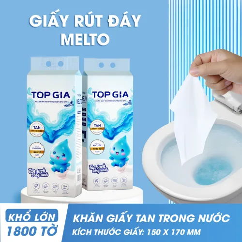 Chuyên sỉ 1 Thùng 4 Bịch Giấy Vệ Sinh Topgia Melto