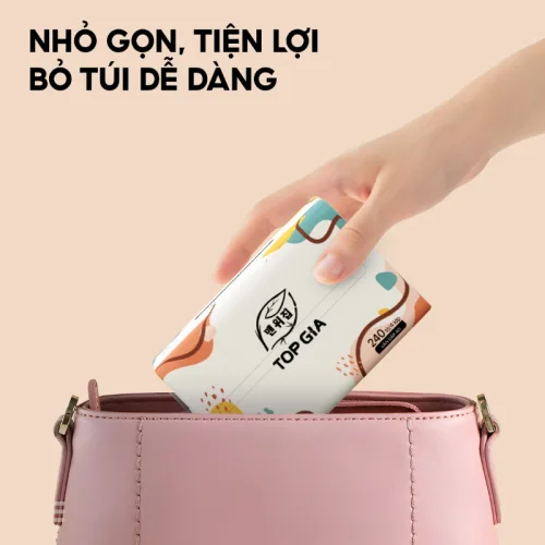 Chuyên sỉ 1 Thùng 40 Gói Khăn Giấy Ăn Sắc Màu Top Gia Loại Nhỏ