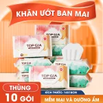 Topgia Ban Mai Khăn Ướt 80 Tờ, 1 Thùng 6 Bịch