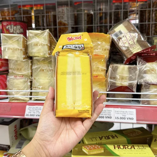 Thùng 20 cái Bánh Bông Lan Tam Giác Weisiel Phô Mai 2kg
