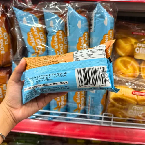 Thùng Bánh Bông Lan Tươi Kim Nguyên Trứng Sữa Phô Mai 60g