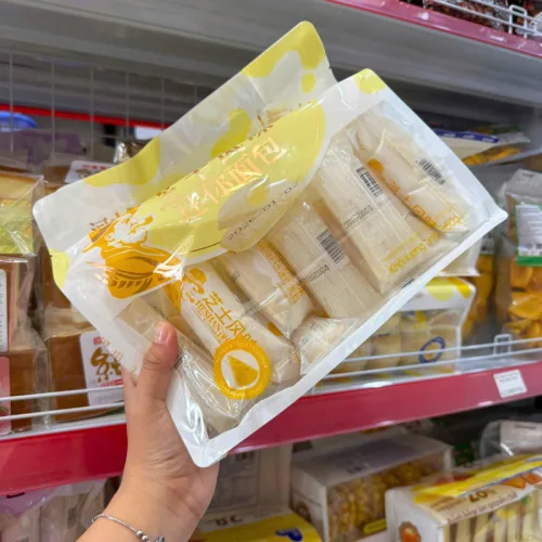 Bánh mì sữa chua mini Ông Già HESHAN vị phô mai – 1 thùng 12 bịch x 360g