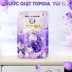 Nước giặt Topgia hương Đắm Say túi tím 1 lít, số lượng 1 túi
