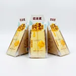 Bánh bông lan CHUNSANJIAO tam giác vị phô mai, màu vàng – gói 3 cái