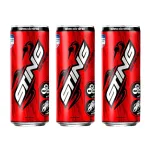 Nước ngọt Sting đỏ hương dâu tây – 3 lon, mỗi lon 320ml