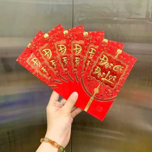60 bao lì xì nhung bản to, chọn 10 hình, mỗi hình 6 cái