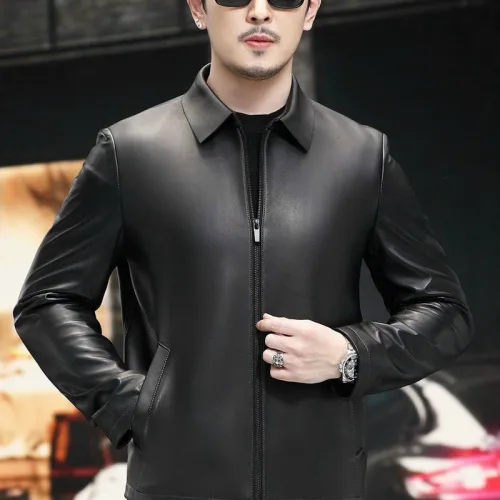Nguồn hàng sỉ áo Khoác Da Nam Cổ Bẻ Lót Lông Cao Cấp (Có size to 3x)