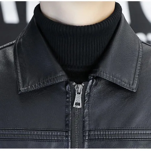 Chỗ sỉ áo Khoác Da Nam Cổ Bẻ Lót Vải Dù Phối Túi Hai Bên Cao Cấp (Có size to 3x)