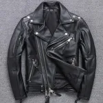 Chuyên sỉ áo Khoác Da Nam Cổ Bẻ Phối Khoá Zip Cao Cấp (Có Size to 3x)