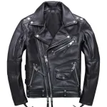Chuyên sỉ áo Khoác Da Nam Cổ Bẻ Phối Khoá Zip Cao Cấp (Có Size to 3x)
