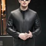 Áo khoác da lót lông cao cấp dành cho nam, có size to 3X