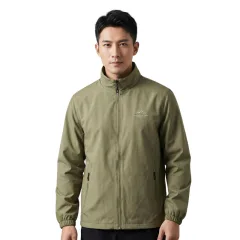 Áo Khoác Dù Nam Cổ Trụ In Hình Núi Trước Ngực Big Size