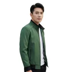 Áo khoác dù nam trơn form đứng, thiết kế cổ trụ, có big size