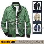 Chỗ sỉ áo Khoác Dù Nam Cổ Trụ - Áo Khoác Cổ Trụ Túi Xéo Hai Bên Bền Đẹp Có Big Size