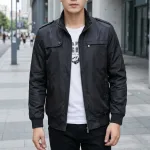 Chỗ sỉ áo Khoác Dù Nam Cổ Trụ - Áo Khoác Cổ Trụ Túi Xéo Hai Bên Bền Đẹp Có Big Size