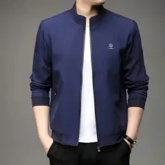 Áo Khoác Dù Nam Cổ Trụ Lót Dù Sọc Túi Trong AK095