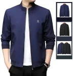 Áo Khoác Dù Nam Cổ Trụ Lót Dù Sọc Túi Trong AK095