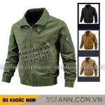 Áo Kaki Nam Big Size Dày Lót Dù Cổ Bẻ Túi Trong