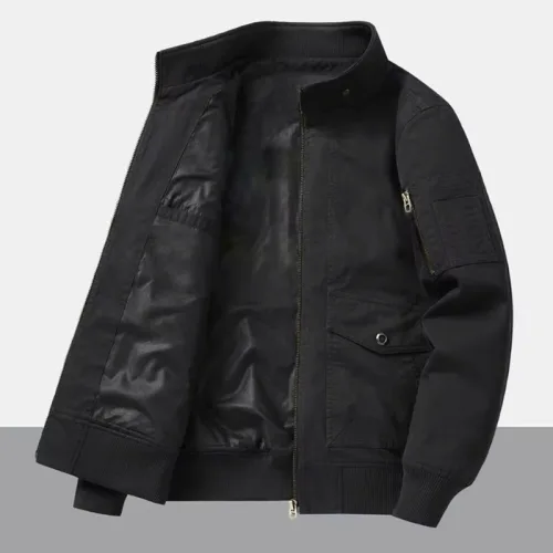 Shop sỉ áo Khoác Kaki Dày Lót Dù Nam Cổ Trụ Có Túi Trong Cao Cấp Big Size