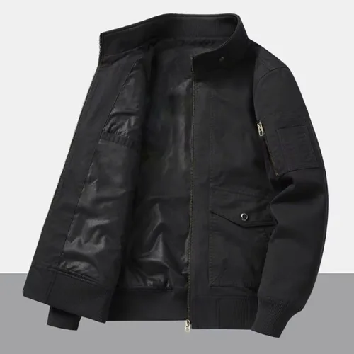 Shop sỉ áo Khoác Kaki Dày Lót Dù Nam Cổ Trụ Có Túi Trong Cao Cấp Big Size