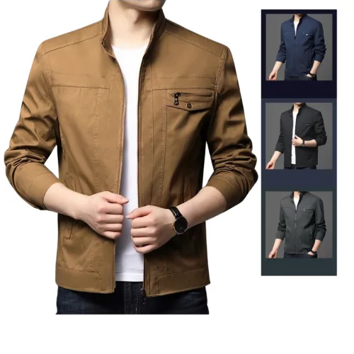 Áo Kaki Nam Túi Ngực Phối Nổi Bật