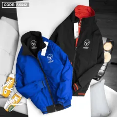 Shop sỉ áo khoác nam 2 lớp mặc được 2 kiểu thêu logo