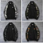 Áo khoác bomber phối tay lính dành cho nam AK072