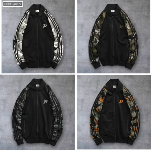 Áo khoác bomber phối tay lính dành cho nam AK072