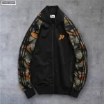 Áo khoác bomber phối tay lính dành cho nam AK072