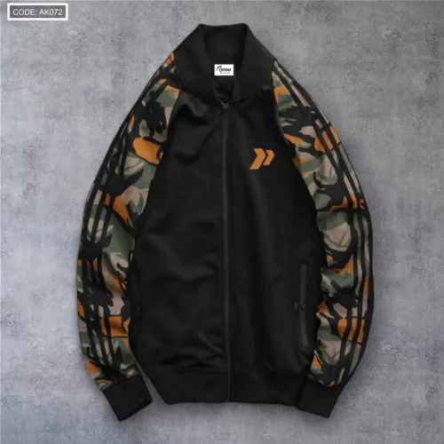 Áo khoác bomber phối tay lính dành cho nam AK072